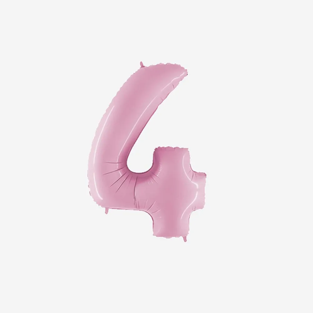 Best PMS Ballon Matte Pink Number Balloon (Small Size)