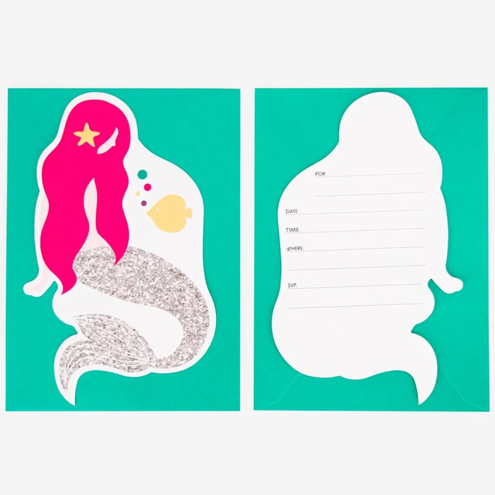 Clearance My Little Day Mermaid Birthday Invitation (8)