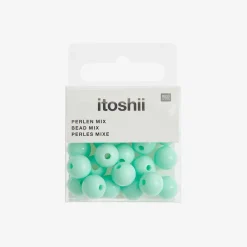 Fashion Rico Design Mint Round Beads