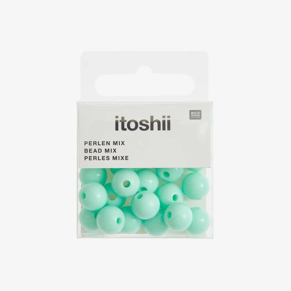 Fashion Rico Design Mint Round Beads