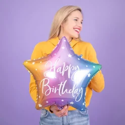 Sale Party Deco Multicolor Star Happy Birthday Balloon