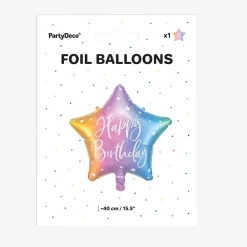Sale Party Deco Multicolor Star Happy Birthday Balloon