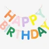 Hot Rico Design Multicolored Happy Birthday Garland