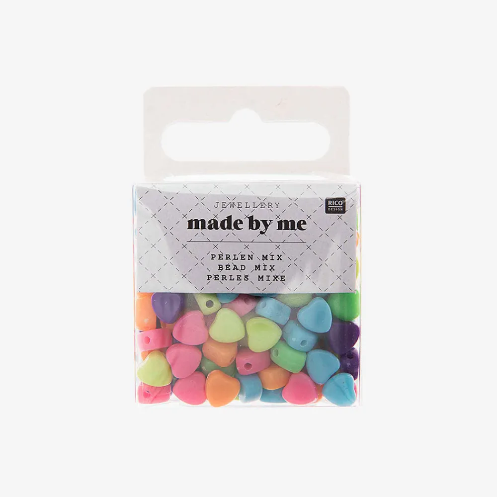 Shop Rico Design Multicolored Heart Beads