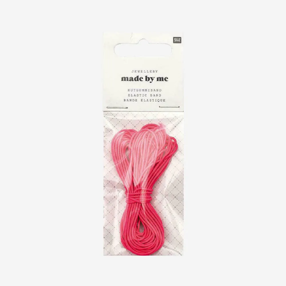 Sale Rico Design Neon Fuchsia Pink Elastic Thread
