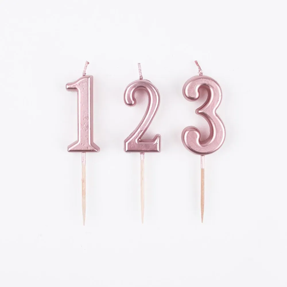 Shop Arty Fêtes Factory Numeral Birthday Candle - Rose Gold