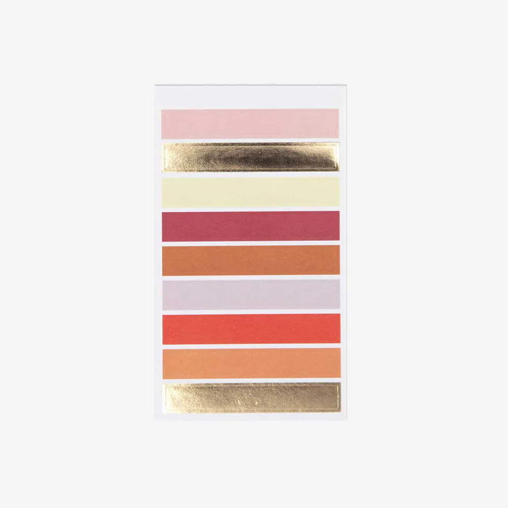 Fashion Rico Design Orange Dots And Stripes Stickers