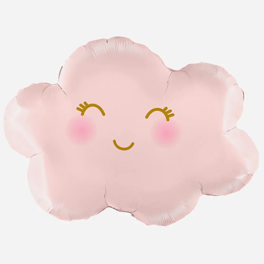 Store Grabo Balloons Pastel Pink Smiling Cloud Balloon