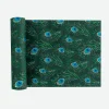 Store Arty Fêtes Factory Peacock Velvet Table Runner