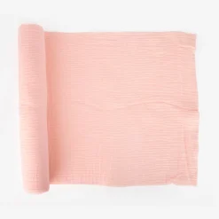 Outlet Arty Fêtes Factory Pink Cotton Gauze Table Runner