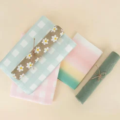 Sale Françoise Paviot Pink Gingham Tablecloth