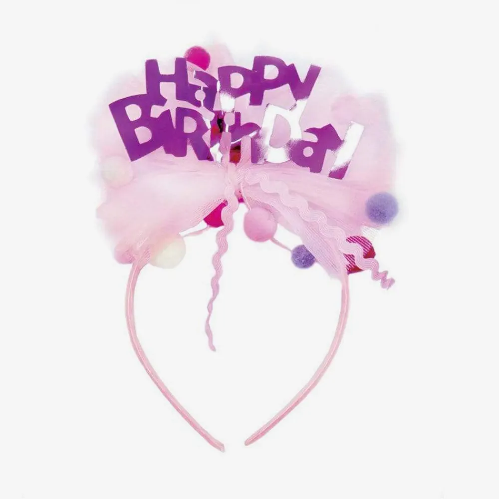 New Great Pretenders Pink Happy Birthday Headband