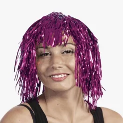 Best Petit Clown Pink Mylar Wig