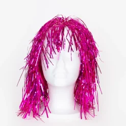 Fashion Petit Clown Pink Mylar Wig