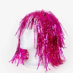 Fashion Petit Clown Pink Mylar Wig
