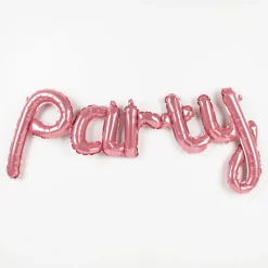 Online Party Deco Pink Party Letter Balloon
