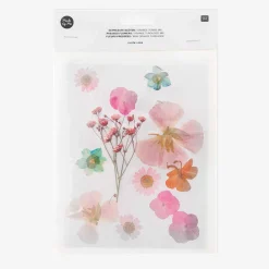 Shop Rico Design Pressed Dried Flowers: Orange, Pink, Turquoise Mix