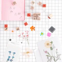 Clearance Rico Design Pressed Dried Flowers: White And Purple Mix