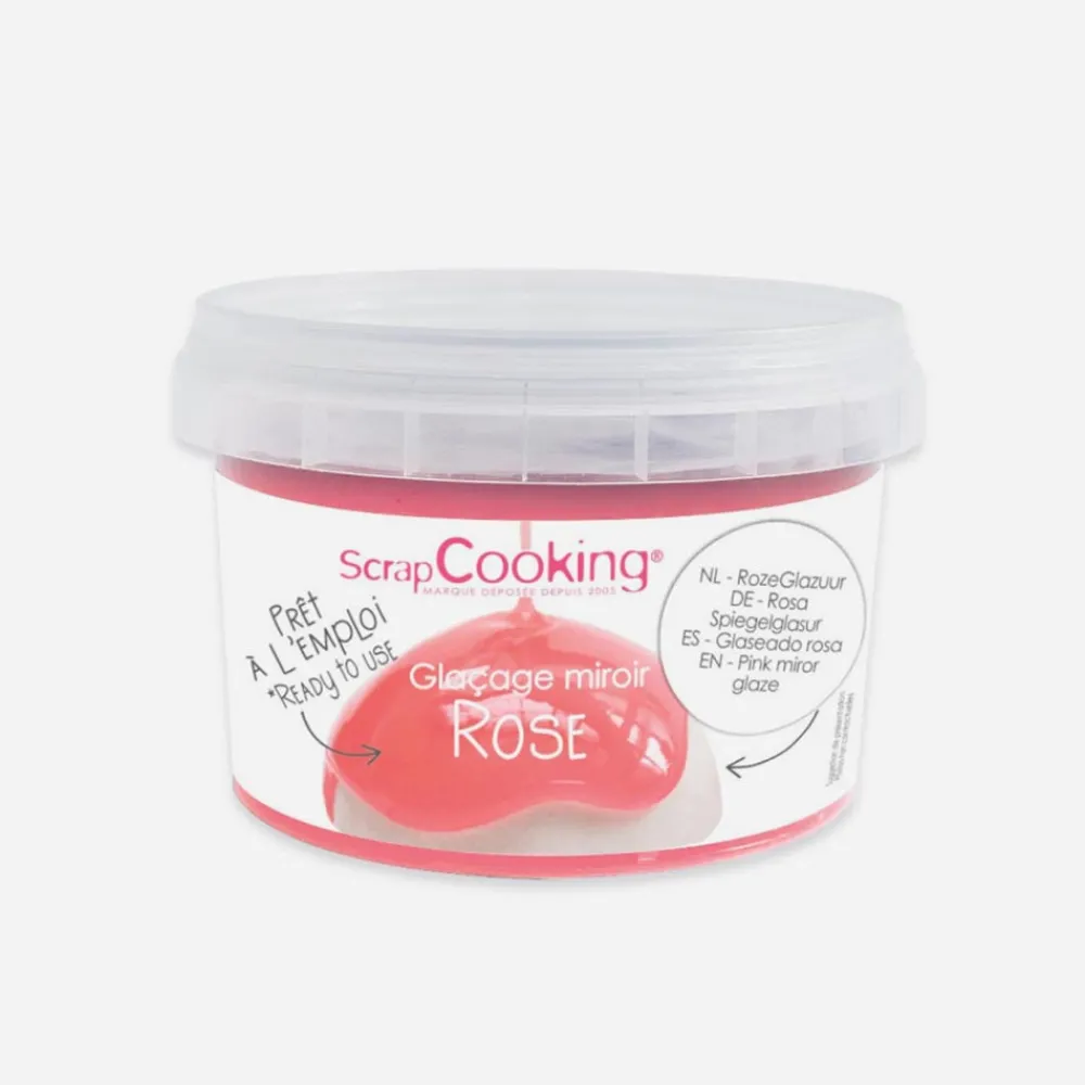 Discount ScrapCooking Ready-To-Use Pink Mirror Glaze