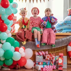 Best Party Deco Red And Gold Sequin Cape