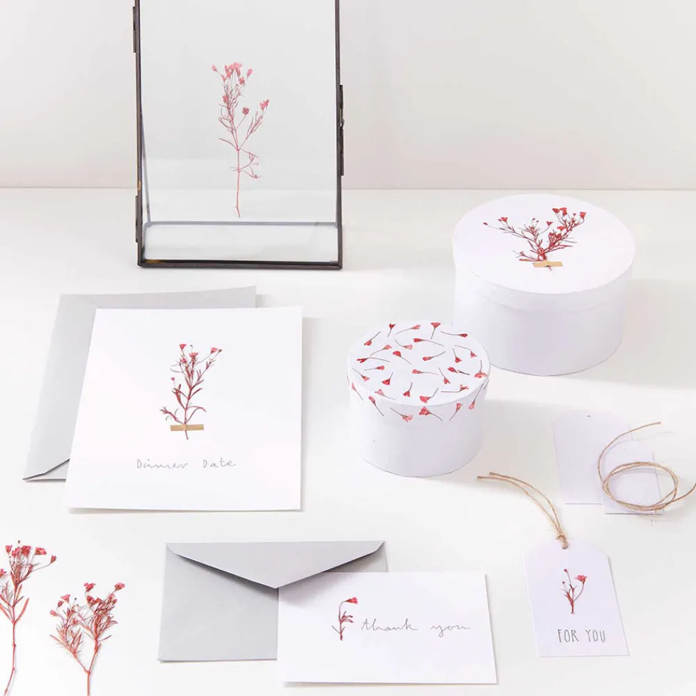 Fashion Rico Design Red Gypsophila Dried Flowers