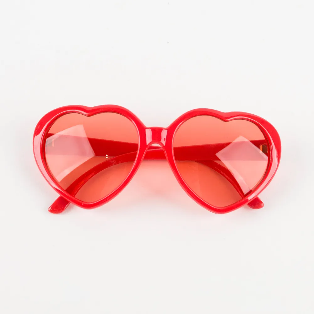 New Party Deco Red Heart Glasses