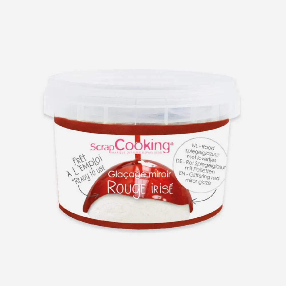 Best Sale ScrapCooking Red Mirror Glaze Ready To Use