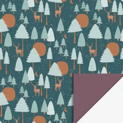 Flash Sale House of Products Roll Of Christmas Forest Wrapping Paper