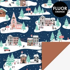 Fashion House of Products Roll Of Christmas Village Wrapping Paper