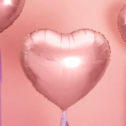 Shop Party Deco Rose Gold Heart Helium Balloon