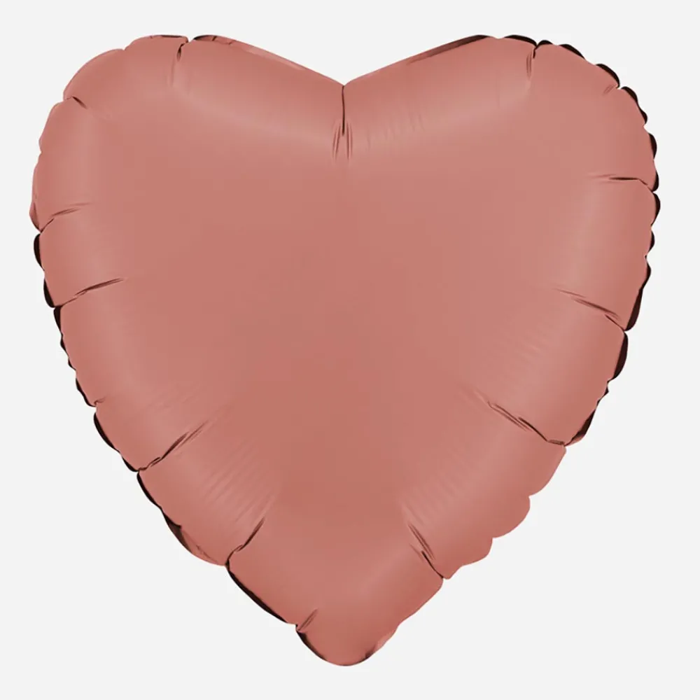 Shop Grabo Balloons Rose Gold Satin Heart Balloon
