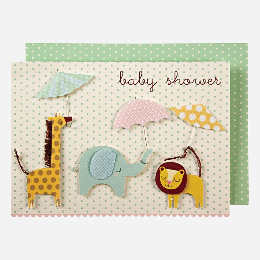 Clearance Meri Meri Safari Card: Baby Shower