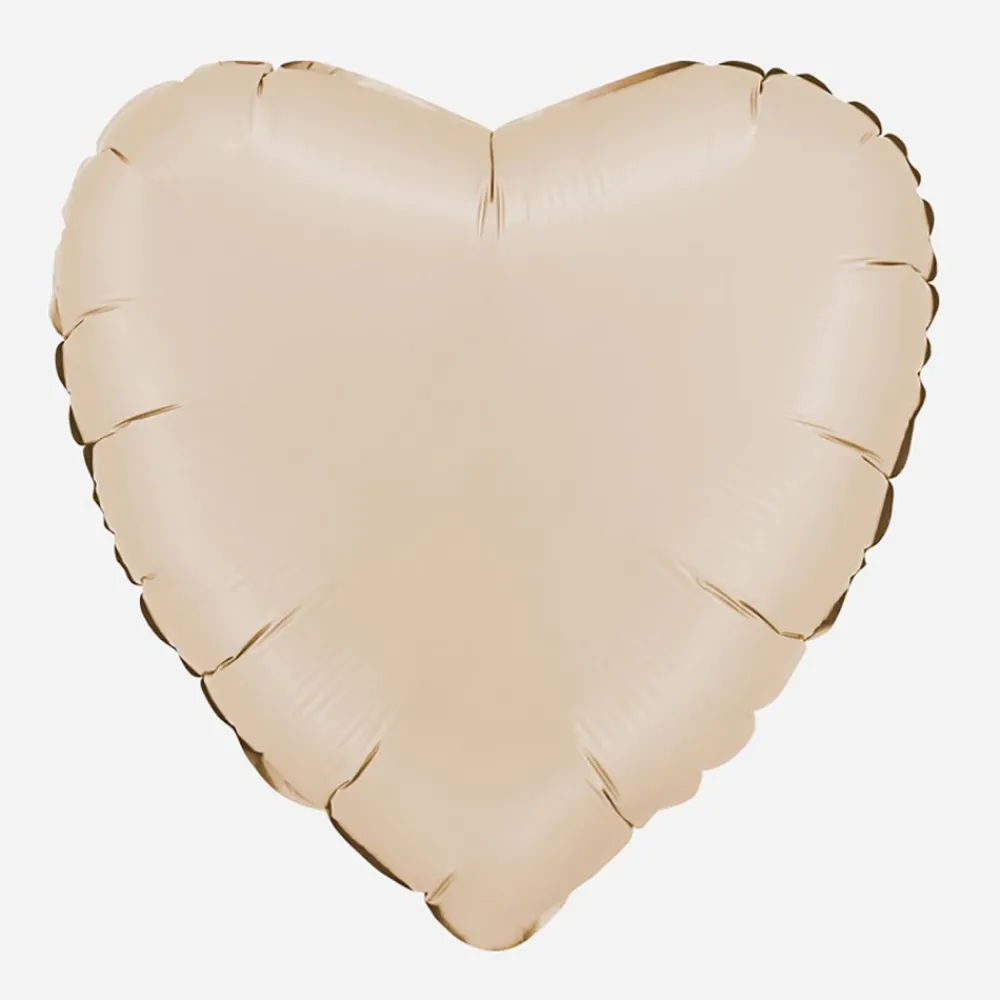 Best Grabo Balloons Satin Cream Heart Balloon