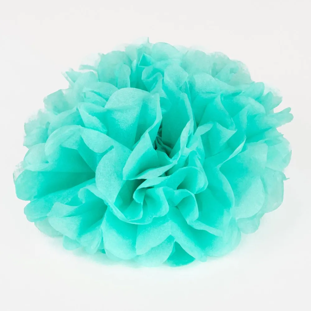 Discount Party Pro Satin Pompom - Aqua