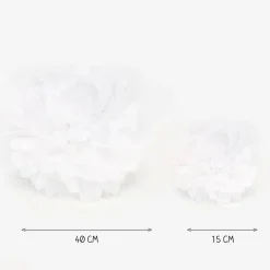 Hot Party Pro Satin Pompom - White