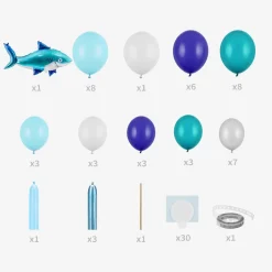 Store Party Deco Shark Balloon Arch