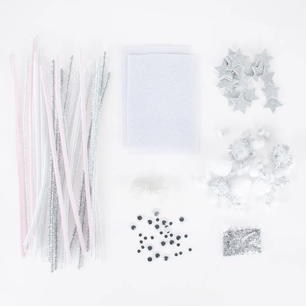 Sale Rico Design Silver And White Craft Set