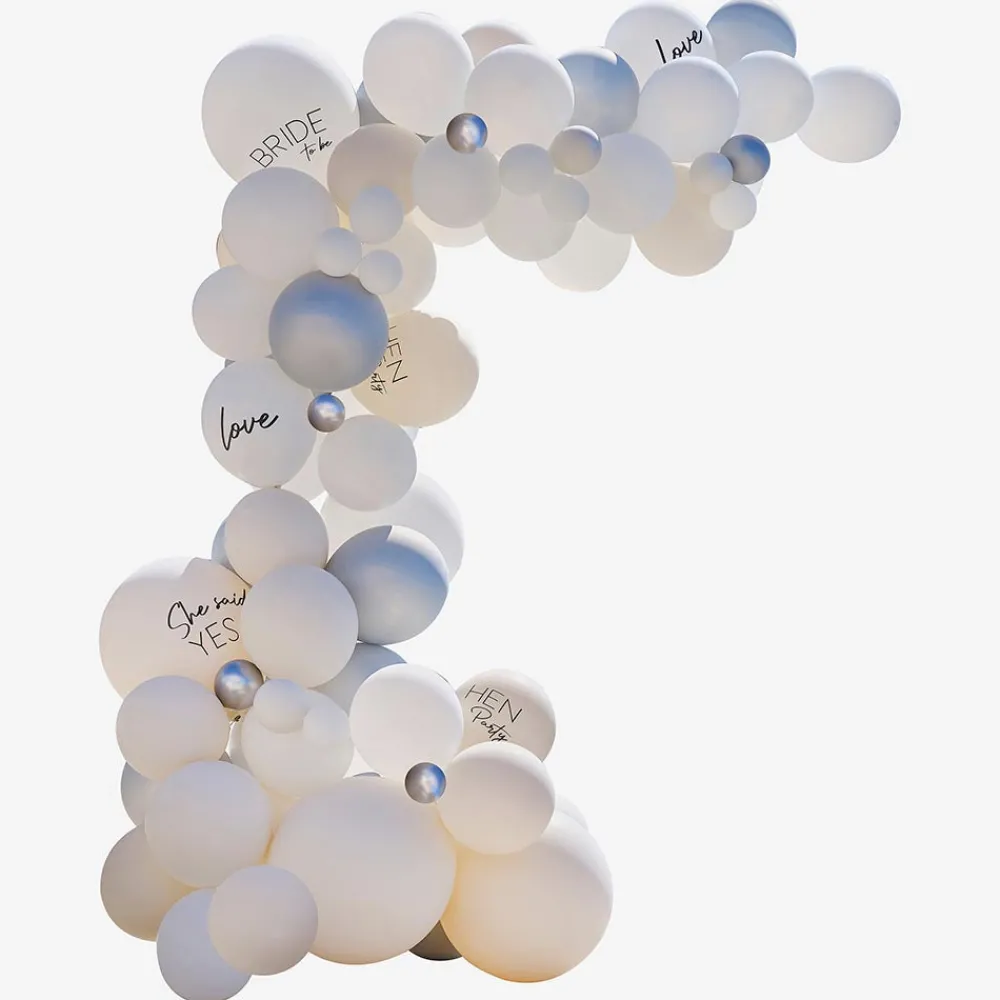 Best Ginger Ray Silver Evjf Balloon Arch