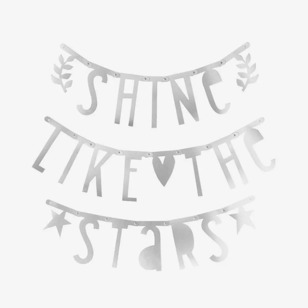 Store A Little Lovely Company Silver Garland - Customizable Text