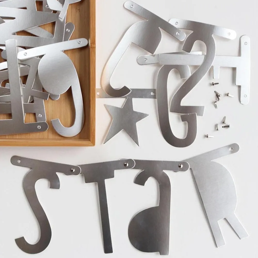 Store A Little Lovely Company Silver Garland - Customizable Text