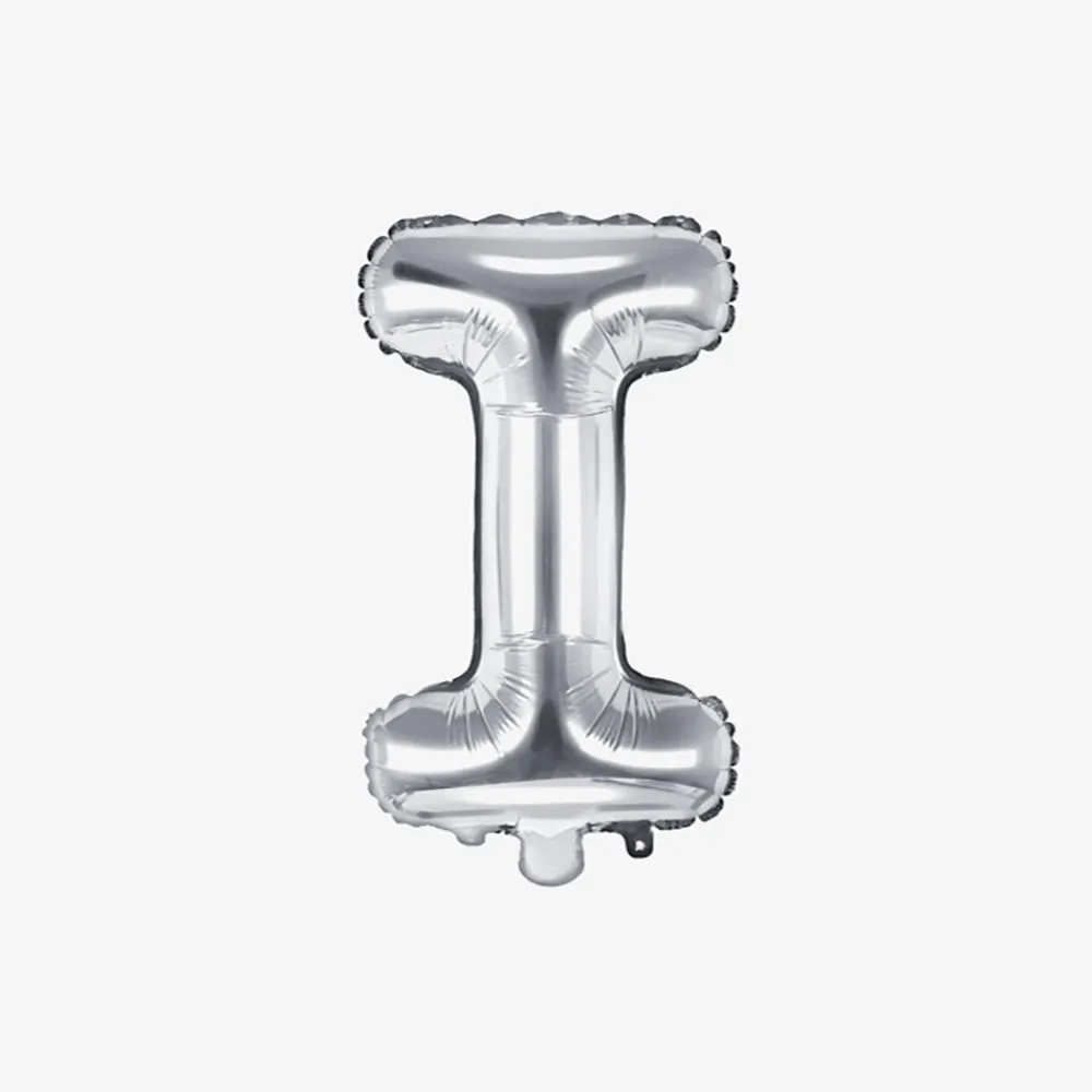Fashion Party Deco Silver Letter Balloon (Small Size)