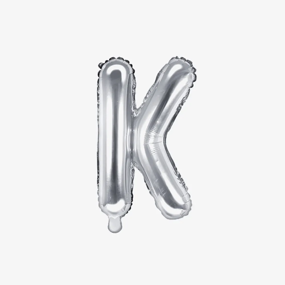 Fashion Party Deco Silver Letter Balloon (Small Size)