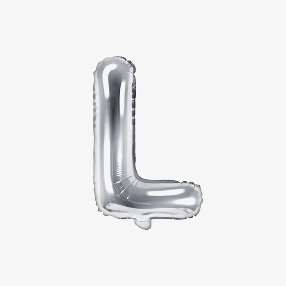 Fashion Party Deco Silver Letter Balloon (Small Size)