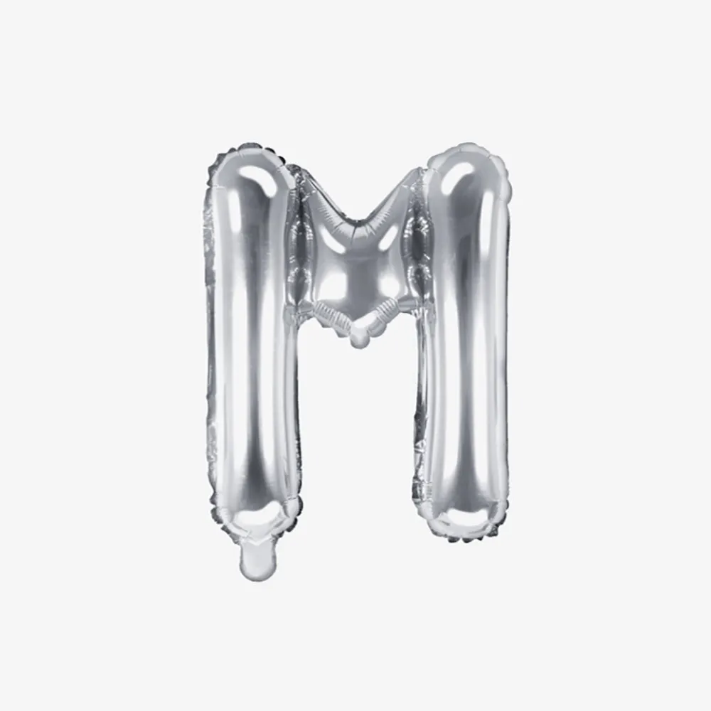 Fashion Party Deco Silver Letter Balloon (Small Size)
