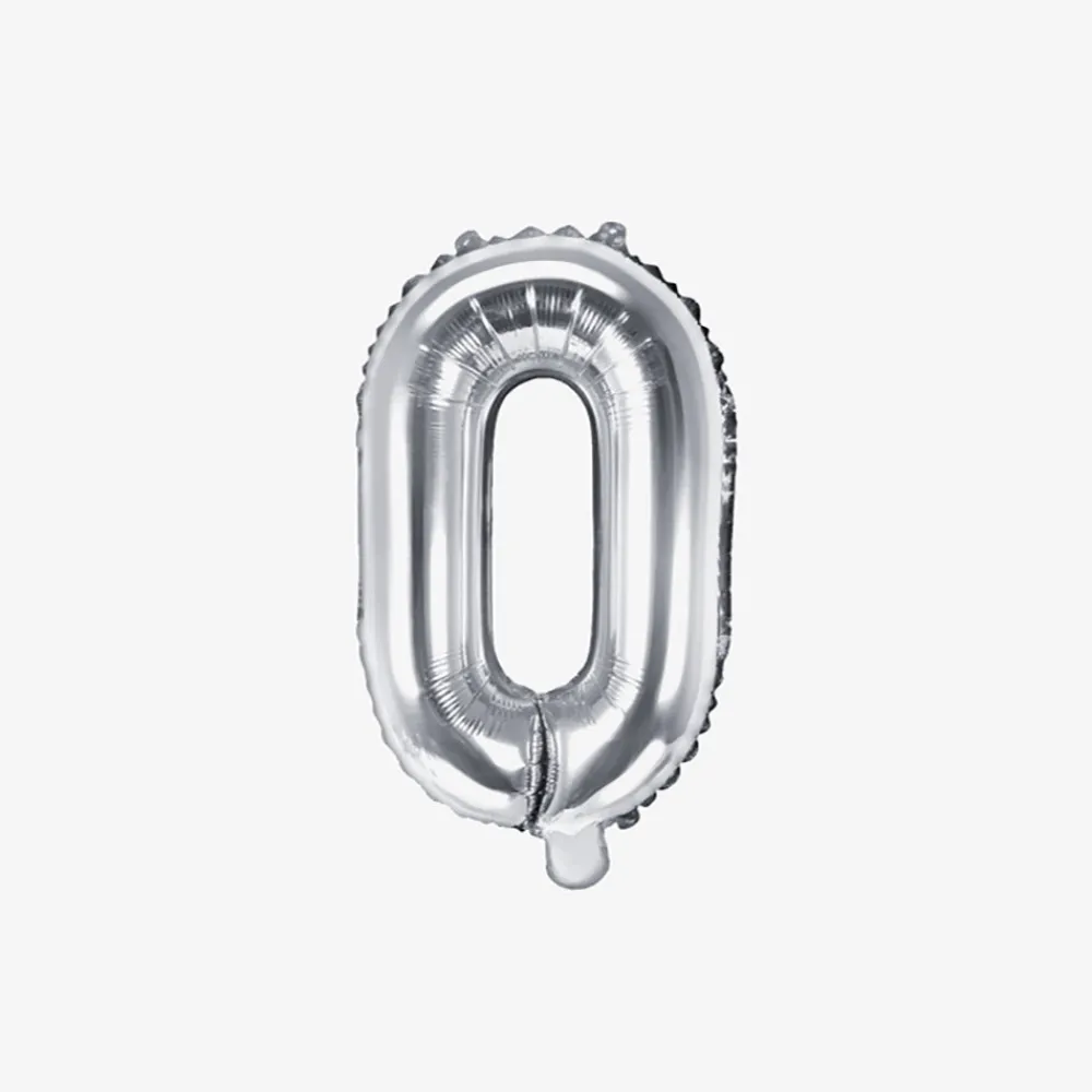 Fashion Party Deco Silver Letter Balloon (Small Size)