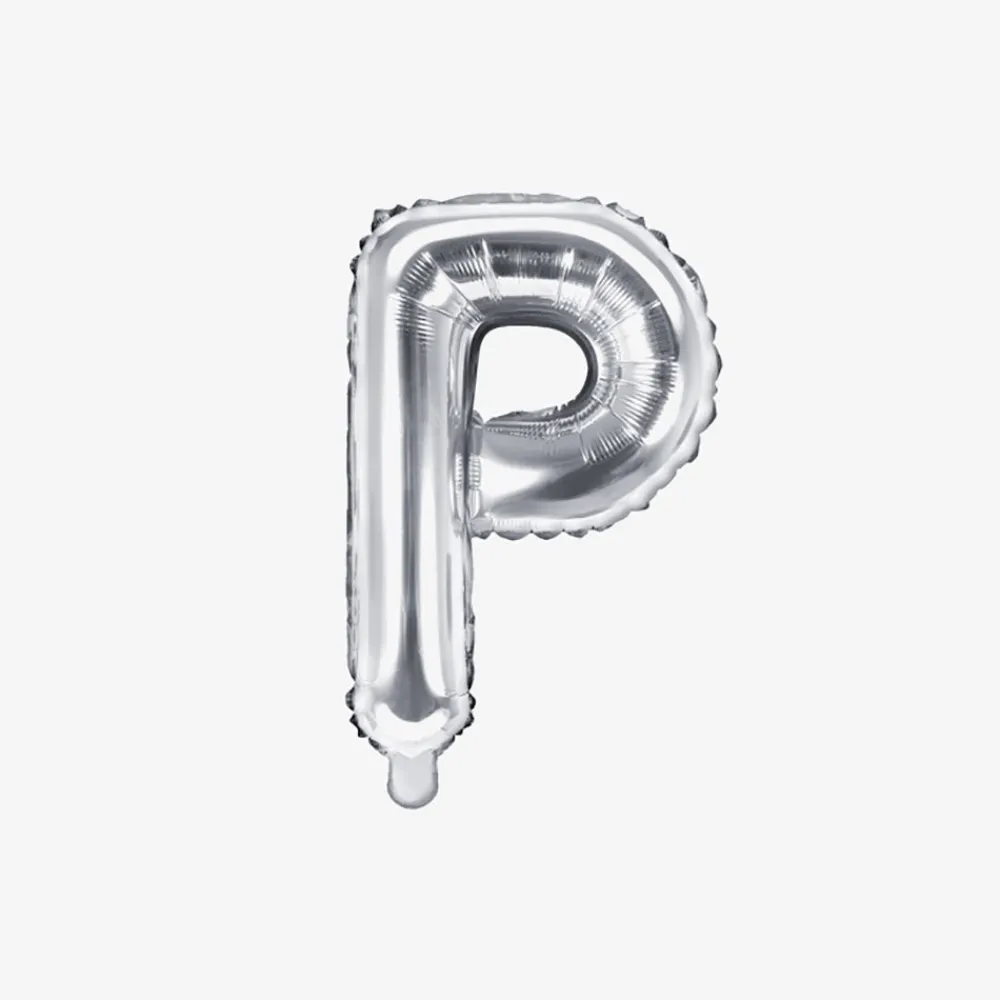 Fashion Party Deco Silver Letter Balloon (Small Size)