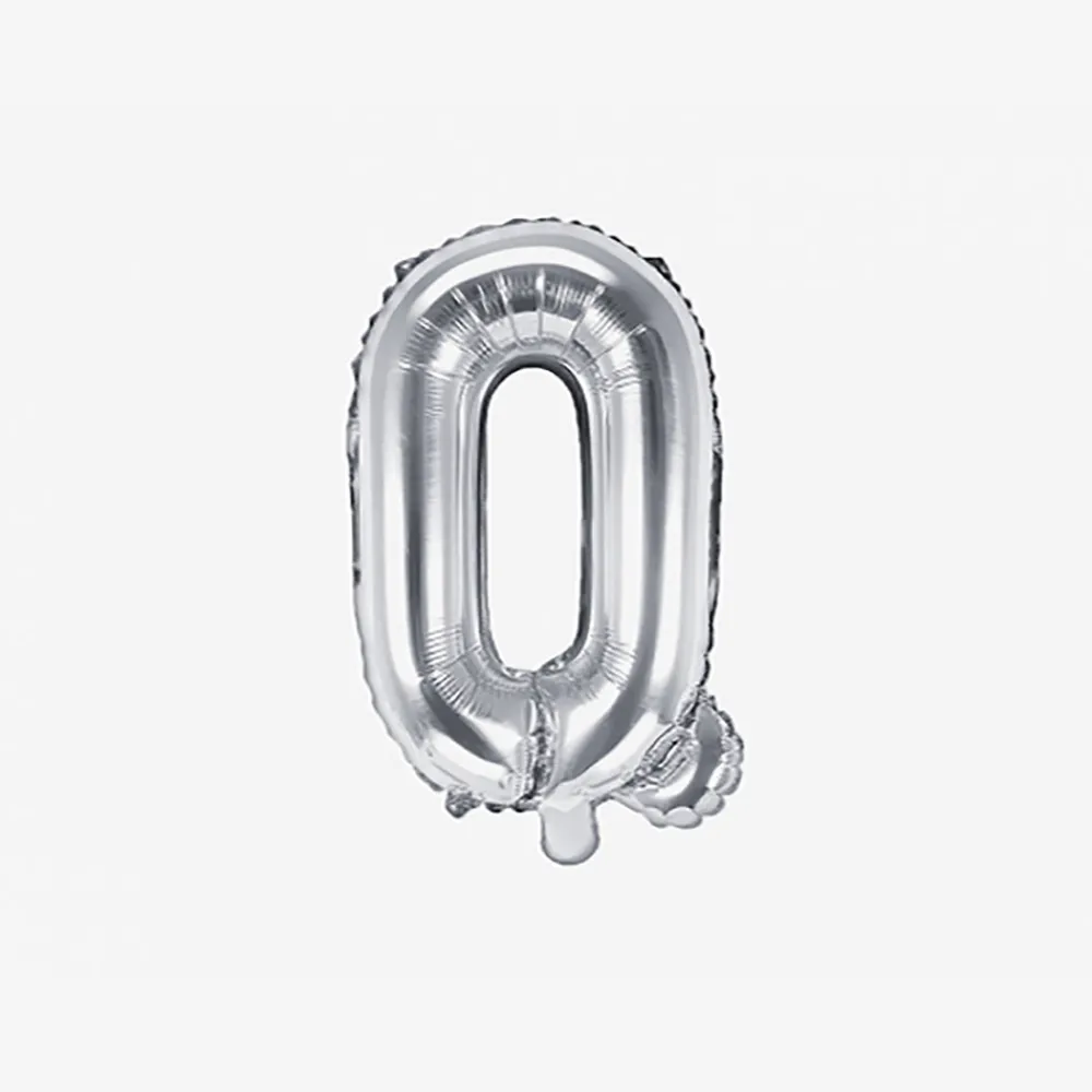 Fashion Party Deco Silver Letter Balloon (Small Size)