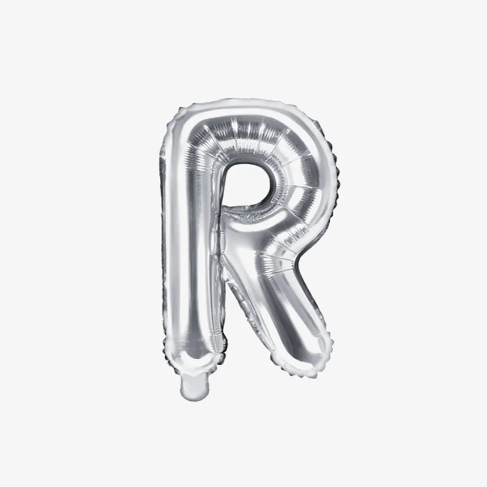 Fashion Party Deco Silver Letter Balloon (Small Size)