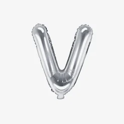 Fashion Party Deco Silver Letter Balloon (Small Size)