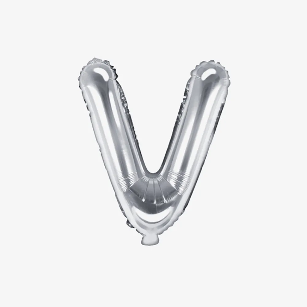 Fashion Party Deco Silver Letter Balloon (Small Size)